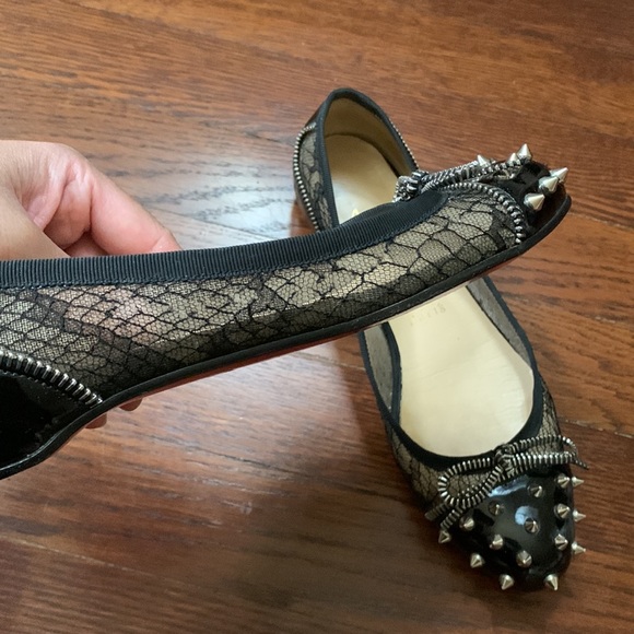 Christian louboutin laced spiked flat - Picture 4 of 6